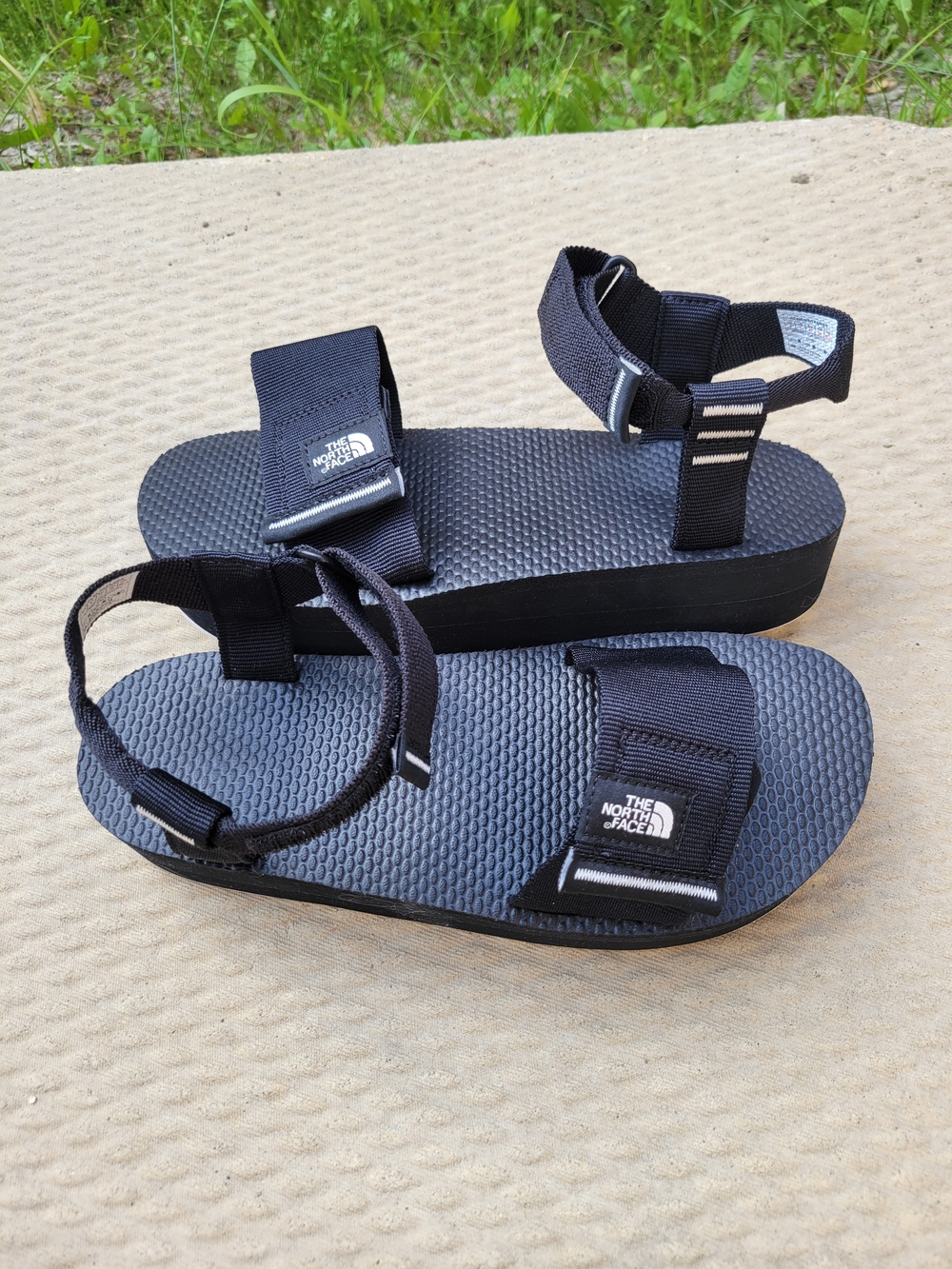 The North Face Black Platform Strap Sandals Size 8